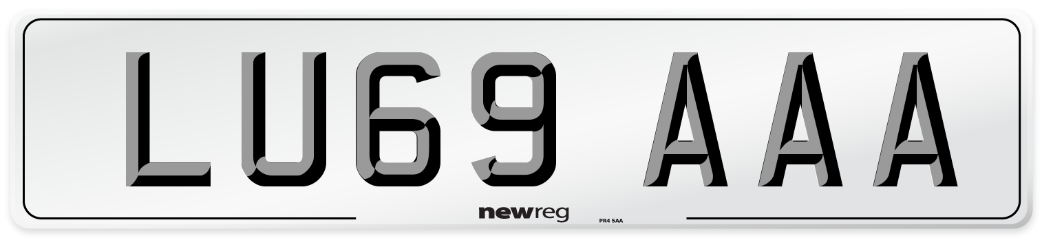 LU69 AAA Number Plate from New Reg